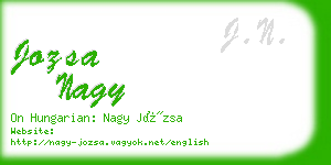jozsa nagy business card